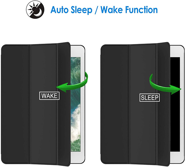 Takt stress Senator JETech Case for Apple iPad Air 1 (1st Gen) Smart Cover with Auto Sleep/Wake  (Black) – ThinkEDU.com Online Store